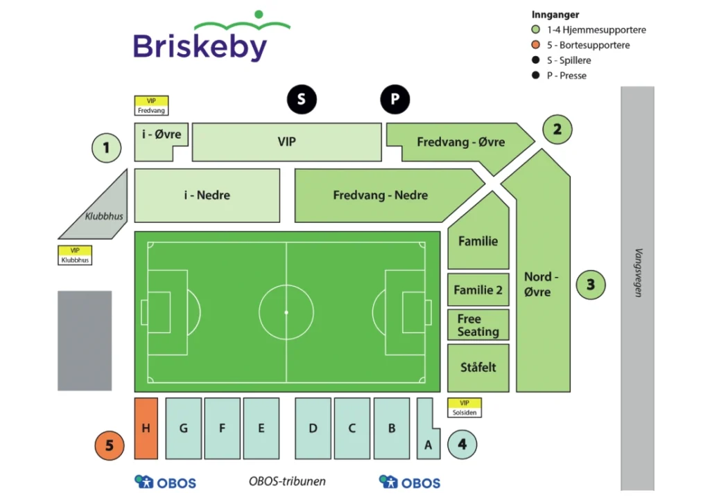 Briskeby stadion setekart