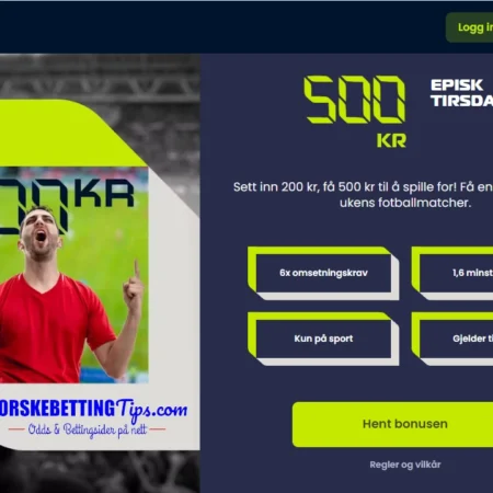 Epicbet’s Episk Tirsdag – Sett inn 200 kr spill for 500 kr