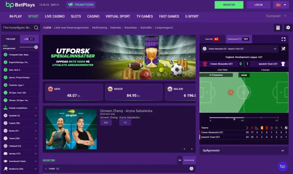 betplays sport hovedside