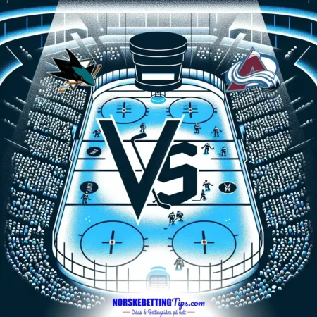 San Jose Sharks mot Colorado Avalanche 21-10-2024 oddstips og analyse