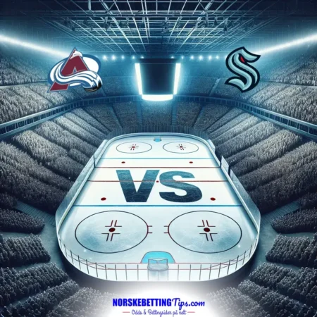 Colorado Avalanche mot Seattle Kraken 23-12-2024 oddstips og analyse