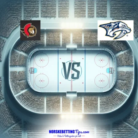 Ottawa Senators mot Nashville Predators 08-12-2024 oddstips og analyse