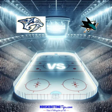 Nashville Predators mot San Jose Sharks 22-01-2025 oddstips og analyse