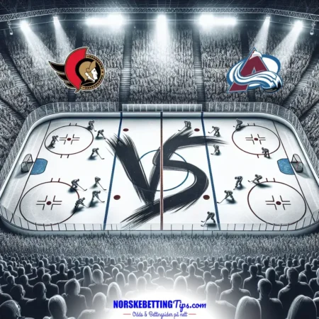Ottawa Senators mot Colorado Avalanche 21-03-2025 oddstips og analyse