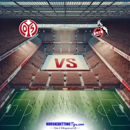 FSV Mainz 05 mot 1.FC Köln 24-08-2025 oddstips og analyse