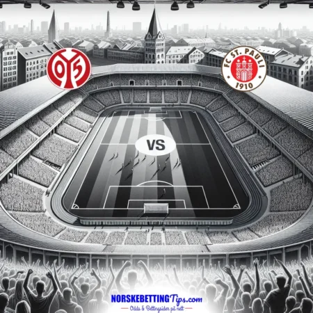 FSV Mainz 05 mot FC St. Pauli 21-12-2025 oddstips og analyse