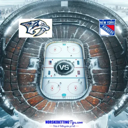 Nashville Predators mot New York Rangers 22-12-2025 oddstips og analyse