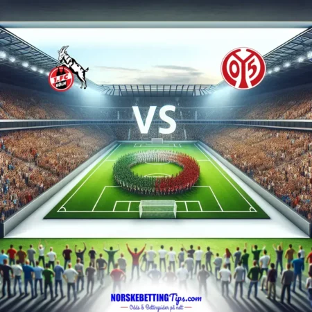 1. FC Köln mot FSV Mainz 05 17-01-2026 oddstips og analyse