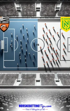 Lorient mot Nantes 31-01-2026 oddstips og analyse