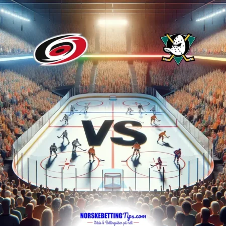 Carolina Hurricanes mot Anaheim Ducks 09-01-2026 oddstips og analyse