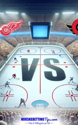 Detroit Red Wings mot Ottawa Senators 18-01-2026 oddstips og analyse