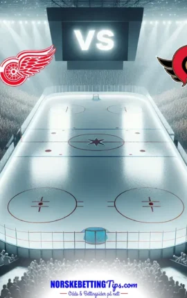 Detroit Red Wings mot Ottawa Senators 25-03-2026 oddstips og analyse