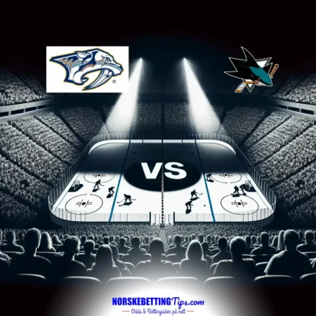 Nashville Predators mot San Jose Sharks 25-03-2026 oddstips og analyse