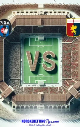 Pisa mot Genoa 19-04-2026 oddstips og analyse