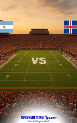Argentina mot Iceland 10-06-2026 oddstips og analyse