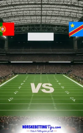 Portugal mot Congo DR 17-06-2026 oddstips og analyse