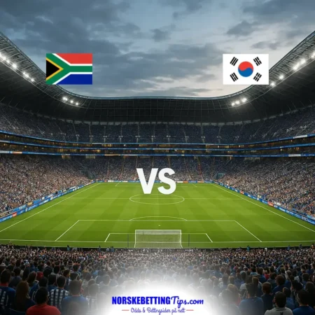 South Africa mot South Korea 25-06-2026 oddstips og analyse
