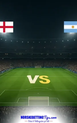 England mot Argentina 15-07-2026 oddstips og analyse