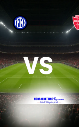 Inter mot Monza 22-08-2026 oddstips og analyse