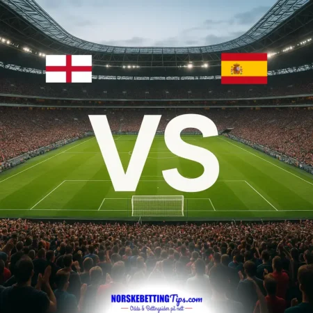 England mot Spania 26-09-2026 oddstips og analyse