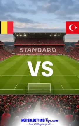 Belgia mot Tyrkia 02-10-2026 oddstips og analyse