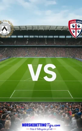 Udinese mot Cagliari 19-09-2026 oddstips og analyse