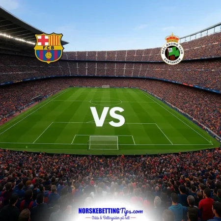 Barcelona mot Racing Santander 16-09-2026 oddstips og analyse