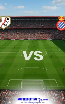 Rayo Vallecano mot Espanyol 15-09-2026 oddstips og analyse