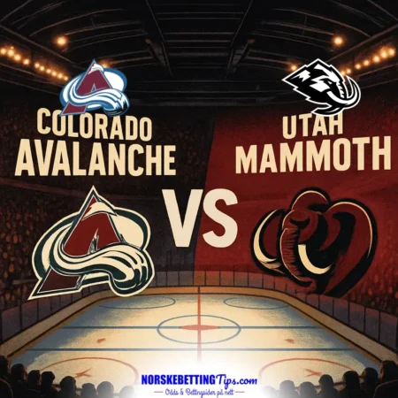 Colorado Avalanche mot Utah Mammoth 21-09-2026 oddstips og analyse