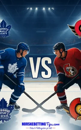 Toronto Maple Leafs mot Ottawa Senators 24-09-2026 oddstips og analyse