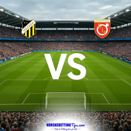 BK Häcken mot Degerfors IF 2026-10-24 oddstips og analyse