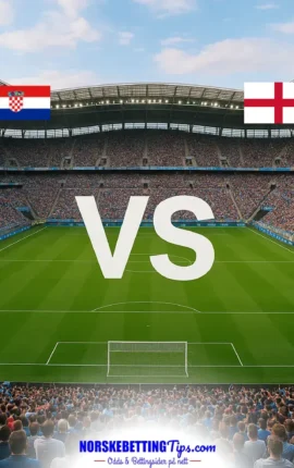 Kroatia mot England 03-10-2026 oddstips og analyse