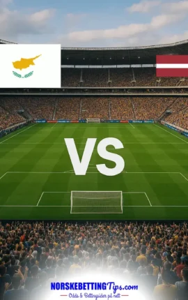 Cyprus mot Latvia 05-10-2026 oddstips og analyse