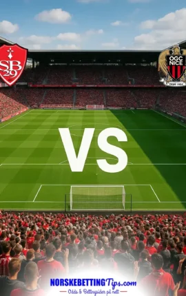Stade Brestois 29 mot Nice 23-10-2026 oddstips og analyse