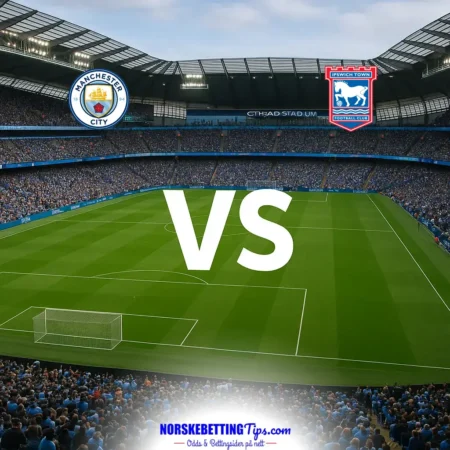 Manchester City mot Ipswich 2026-10-17 oddstips og analyse