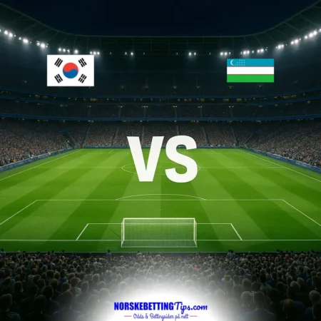 South Korea mot Uzbekistan 06-10-2026 oddstips og analyse