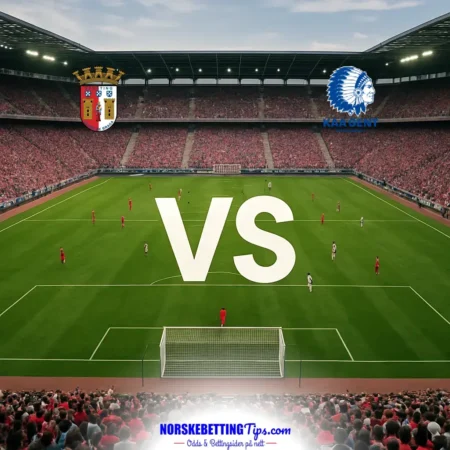 SC Braga mot Gent 2026-10-22 oddstips og analyse