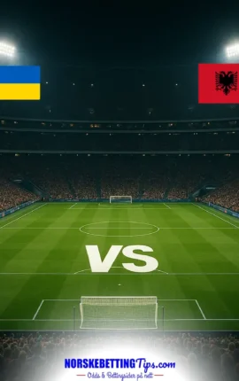 Ukraine U21 mot Albania U21 05-10-2026 oddstips og analyse