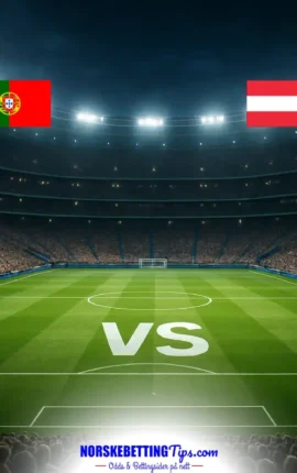 Portugal U19 mot Austria U19 06-10-2026 oddstips og analyse