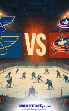 St. Louis Blues mot Columbus Blue Jackets 11-10-2026 oddstips og analyse