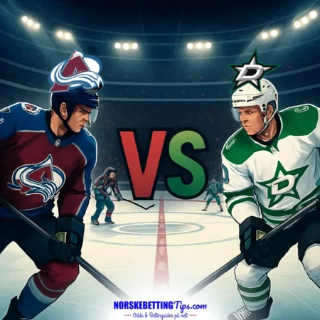 Colorado Avalanche mot Dallas Stars 15-10-2026 oddstips og analyse