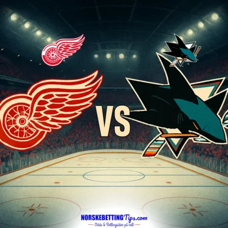 Detroit Red Wings mot San Jose Sharks 18-10-2026 oddstips og analyse