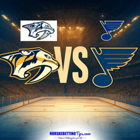 Nashville Predators mot St. Louis Blues 18-10-2026 oddstips og analyse