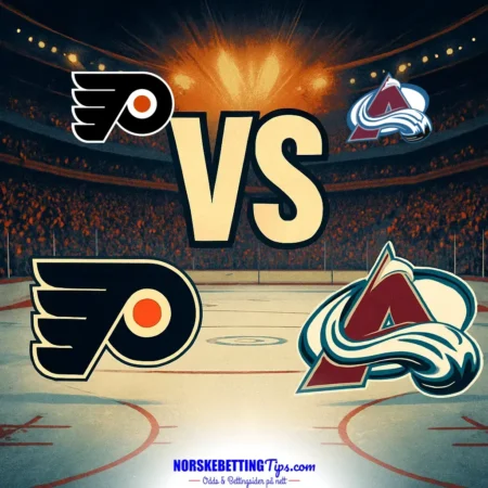 Philadelphia Flyers mot Colorado Avalanche 20-10-2026 oddstips og analyse